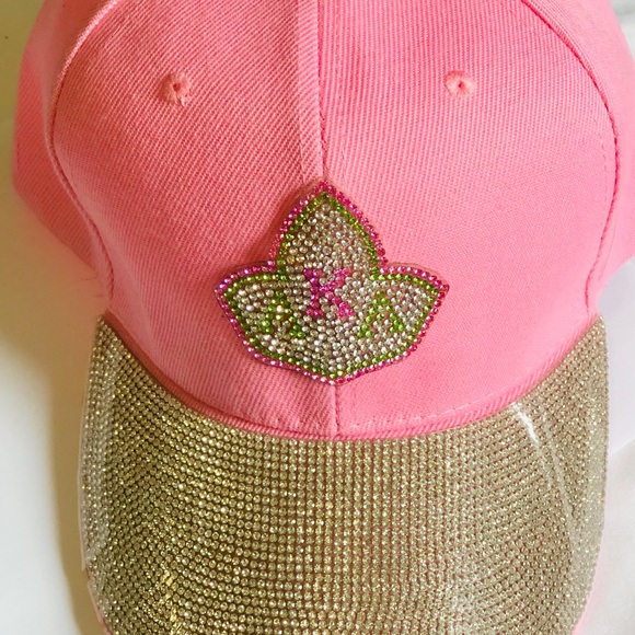 Pink Rhinestone Embellished Cap - Picture 8 of 11